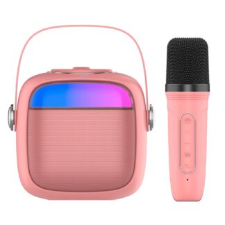 altavoz bluetooth universal musica 6w cool mini karaoke microfono rosa.jpg