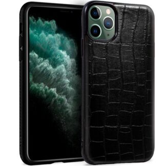 carcasa cool para iphone 11 pro max leather crocodile negro.jpg
