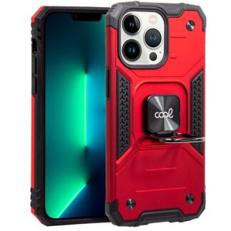 carcasa cool para iphone 13 pro hard anilla rojo.jpg