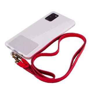 cordon colgante polipiel cool universal con tarjeta para smartphone rojo.jpg