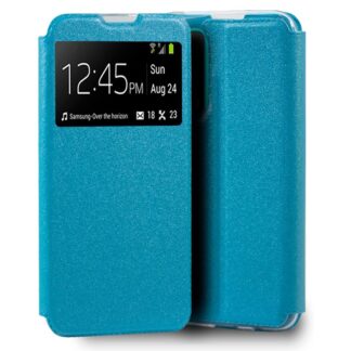 funda cool flip cover para huawei p smart 2021 liso celeste.jpg