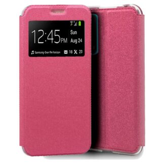 funda cool flip cover para huawei p smart 2021 liso rosa.jpg