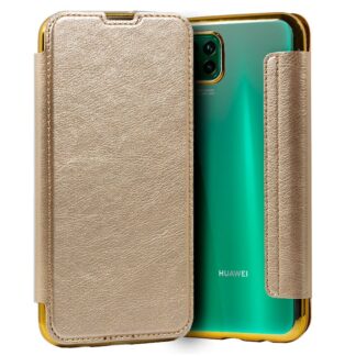 funda cool flip cover para huawei p40 lite leather dorado.jpg