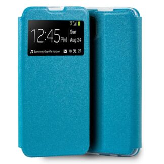 funda cool flip cover para huawei p40 lite liso celeste.jpg