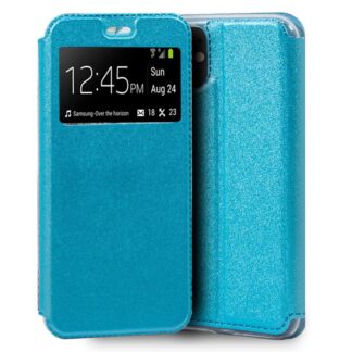 funda cool flip cover para iphone 11 liso celeste.jpg