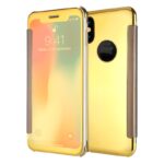 funda cool flip cover para iphone x iphone xs clear view dorado.jpg