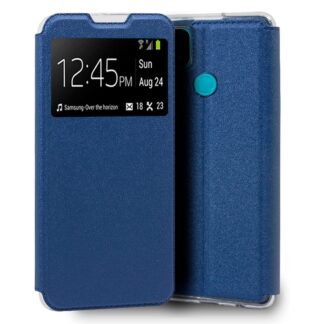 funda cool flip cover para oppo a15 a15s liso azul.jpg