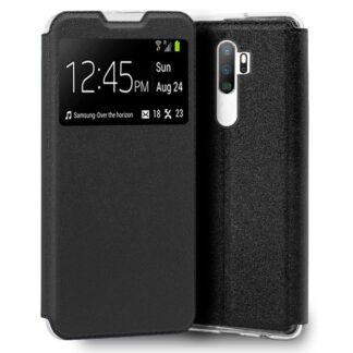 funda cool flip cover para oppo a5 2020 a9 2020 liso negro.jpg