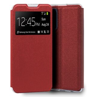 funda cool flip cover para realme 7 liso rojo.jpg