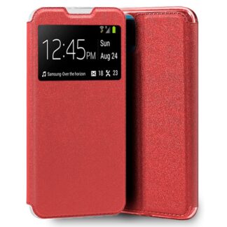 funda cool flip cover para realme c11 2021 liso rojo.jpg