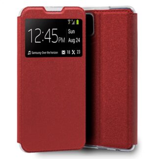 funda cool flip cover para samsung a125 galaxy a12 m12 liso rojo.jpg