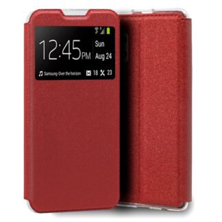 funda cool flip cover para samsung a325 galaxy a32 4g liso rojo.jpg