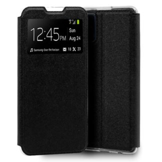 funda cool flip cover para samsung a415 galaxy a41 liso negro.jpg