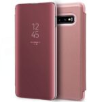 funda cool flip cover para samsung g973 galaxy s10 clear view rosa.jpg