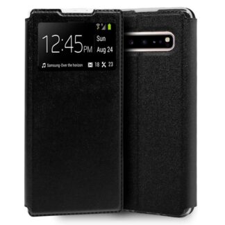 funda cool flip cover para samsung g977 galaxy s10 5g liso negro.jpg