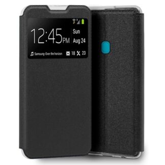 funda cool flip cover para samsung m115 galaxy m11 a11 liso negro.jpg