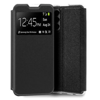 funda cool flip cover para samsung m135 galaxy m13 a23 5g liso negro.jpg