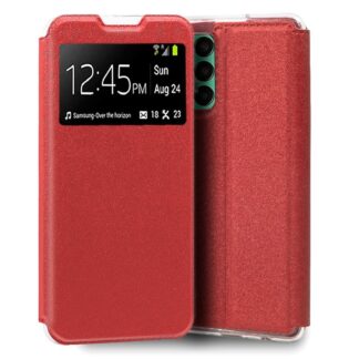 funda cool flip cover para samsung m135 galaxy m13 a23 5g liso rojo.jpg