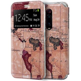 funda cool flip cover para xiaomi mi 9t mi 9t pro dibujos mapa.jpg