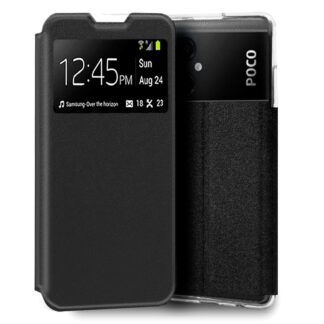 funda cool flip cover para xiaomi poco m5 liso negro.jpg