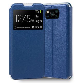 funda cool flip cover para xiaomi pocophone x3 x3 pro liso azul.jpg