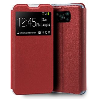 funda cool flip cover para xiaomi pocophone x3 x3 pro liso rojo.jpg