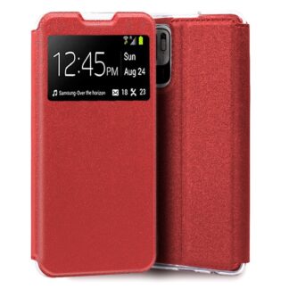 funda cool flip cover para xiaomi redmi 10 5g liso rojo.jpg