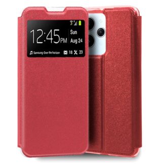 funda cool flip cover para xiaomi redmi 12 redmi 12 5g liso rojo.jpg