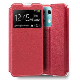 funda cool flip cover para xiaomi redmi note 13 5g liso rojo.jpg