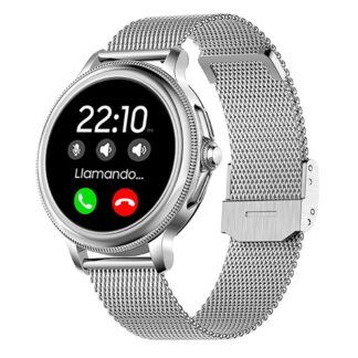 smartwatch metal silicona cool dover gris llamadas salud deporte correa extra.jpg